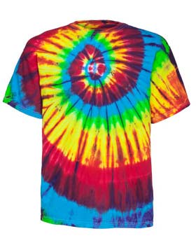 Tie-Dyed ED920 - Multi Color Center Swirl T-Shirt